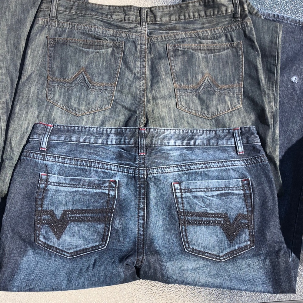 I.N.C International Concepts Copenhagen Modern Boot Cotton Jeans 2 PAIR Bundle - Picture 3 of 16